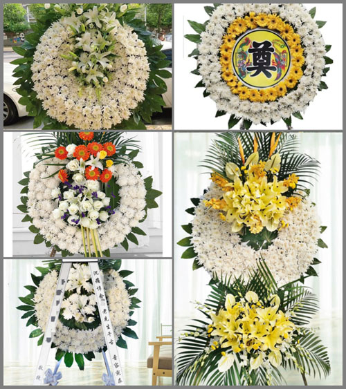 河北沧州黄骅市常郭镇花圈速递